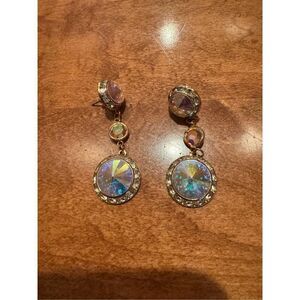 Vintage multicolored crystal earrings